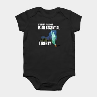 Banned books, Literary Freedom is an Essential Liberty Baby Bodysuit